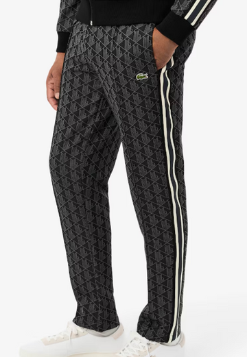PANTALONI TUTA LACOSTE IN MONOGRAMMA