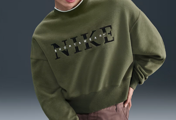 FELPA NIKE OVERSIZE CON SCOLLO ROTONDO