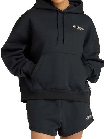 FELPA NEW BALANCE CON CAPPUCCIO REIMAGINED FLEECE OVERSIZED