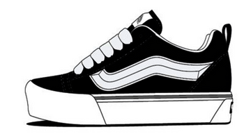 VANS KNU SKOOL BLACK/WHITE