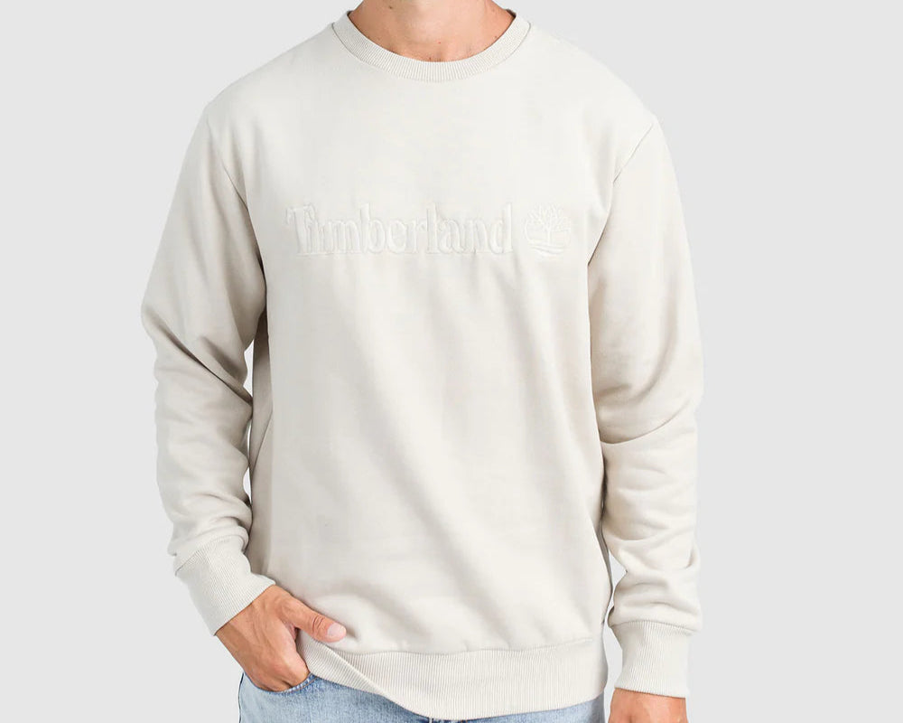 FELPA GIROCOLLO TIMBERLAND HAMPTHON CREW NECK ISLAND FOSSIL