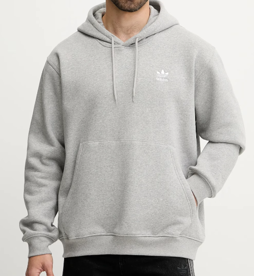 FELPA CON CAPPUCCIO ADIDAS ESS