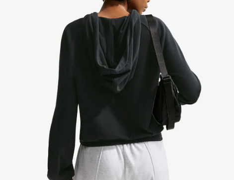 FELPA NIKE CROP CON CAPPUCCIO