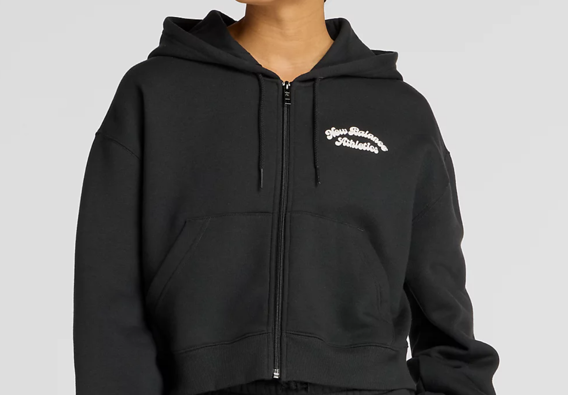FELPA CON CAPPUCCIO E ZIP NEW BALANCE LINEAR HERITAGE