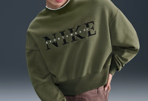 FELPA NIKE OVERSIZE CON SCOLLO ROTONDO