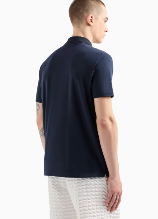 POLO IN JERSEY DI COTONE EA7