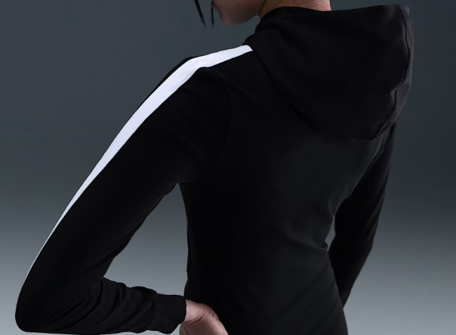 MAGLIA A MANICA LUNGA CON CAPPUCCIO E ZIP
