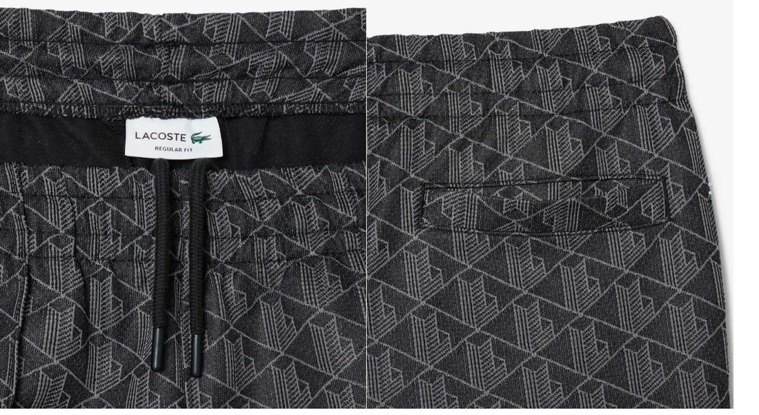PANTALONI TUTA LACOSTE IN MONOGRAMMA