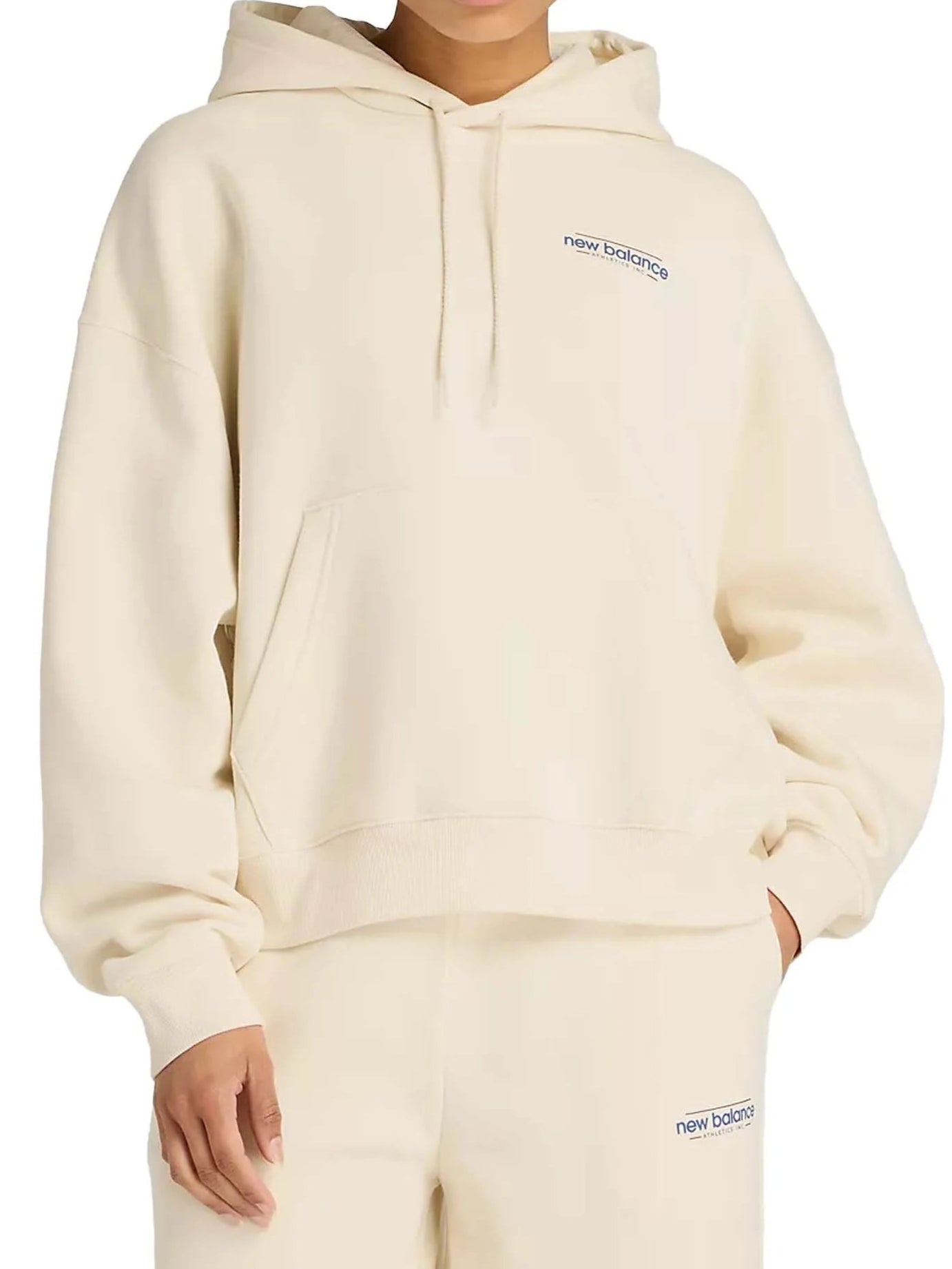 FELPA NEW BALANCE CON CAPPUCCIO REIMAGINED FLEECE OVERSIZED