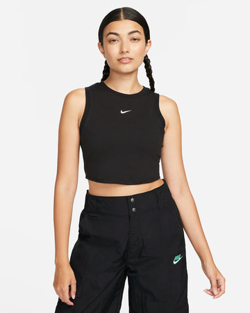 CANOTTA DONNA NIKE  CROP RIB
