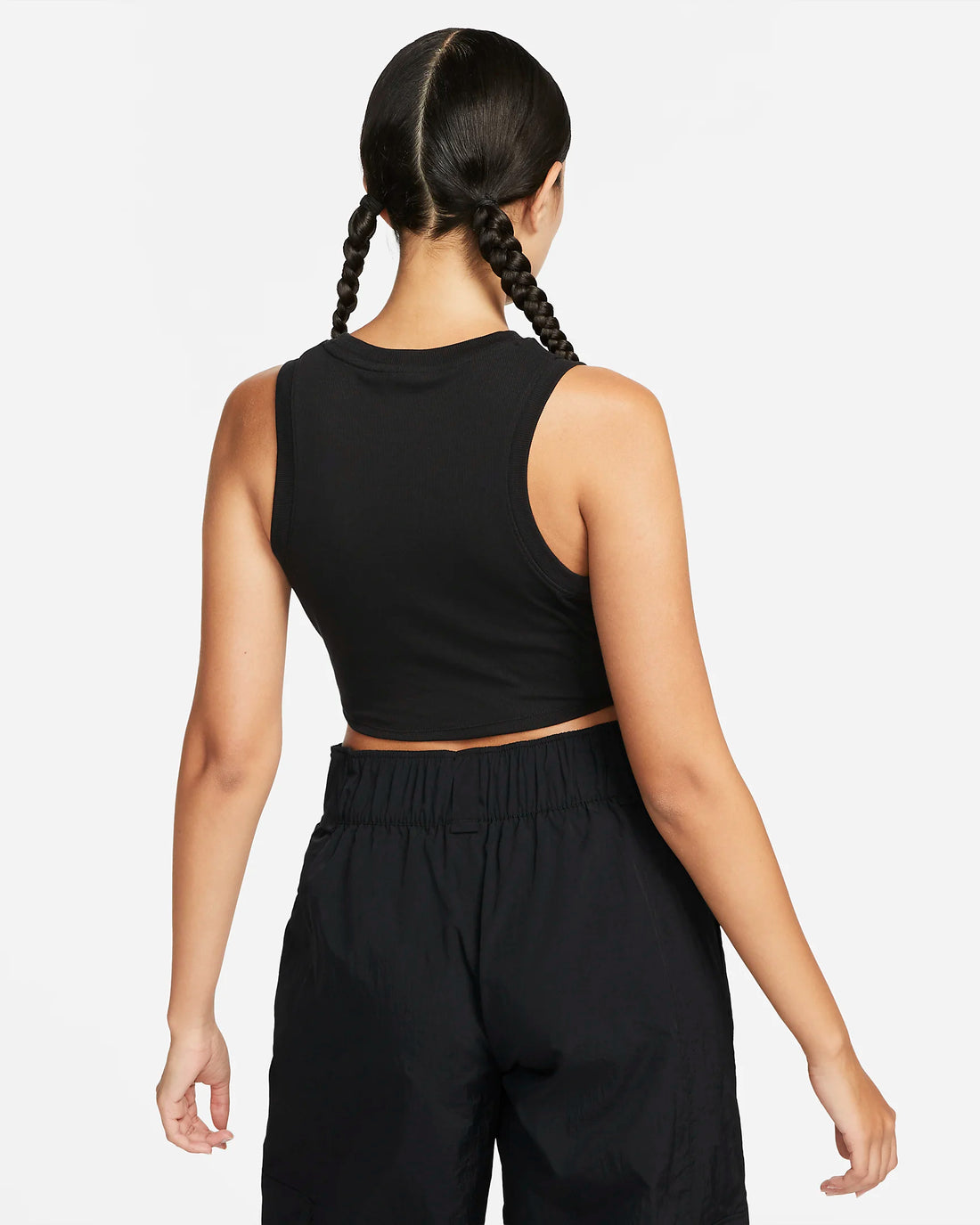 CANOTTA DONNA NIKE  CROP RIB