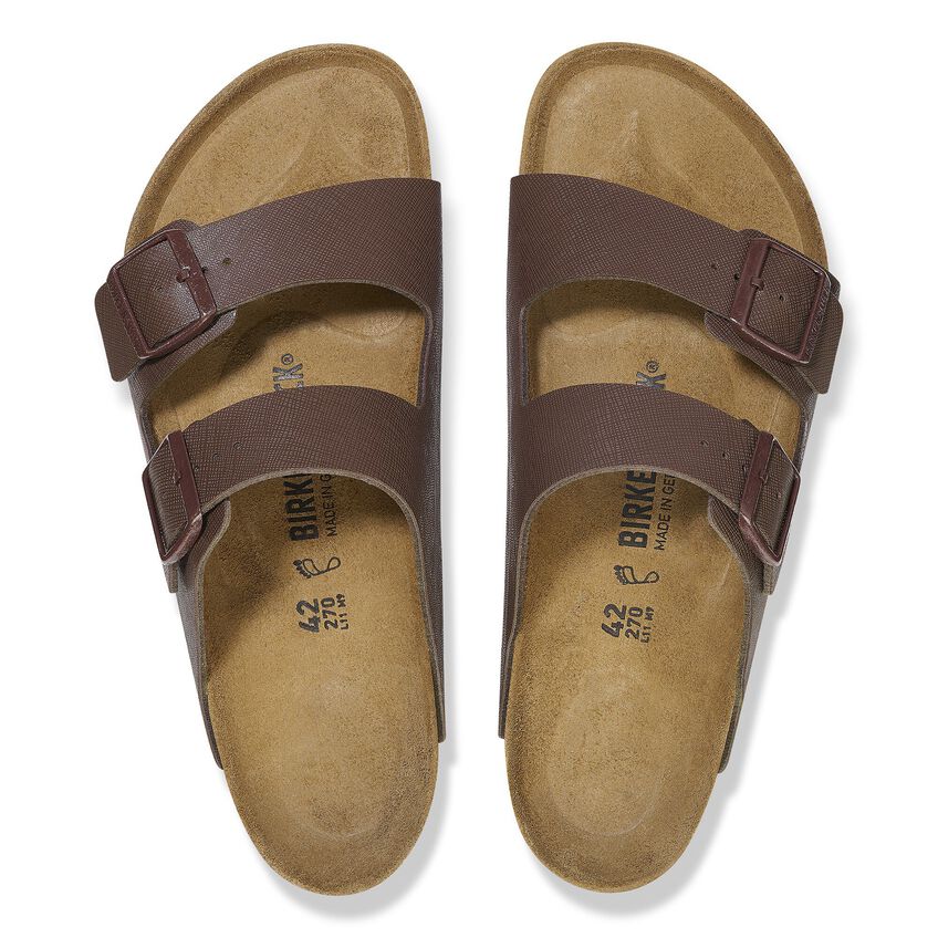 SANDALO BIRKENSTOCK ARIZONA SAFFIANO ROAST