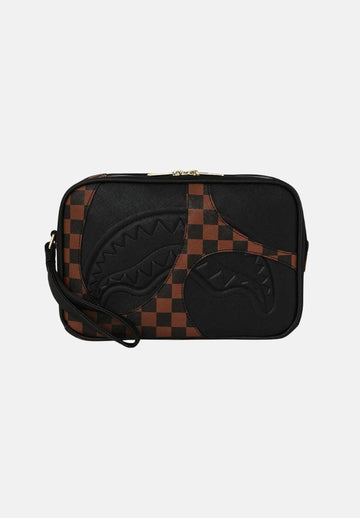 POCHETTE SPRAYGROUND JETSTREAM BROWN