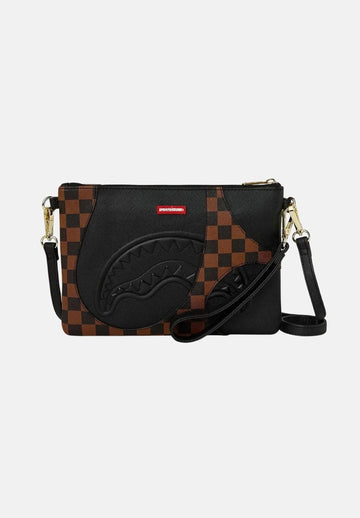 POCHETTE SPRAYGROUND JETSTREAM BROWN