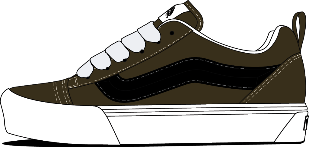 SCARPE VANS KNU SKOOL OLIVE/BLACK